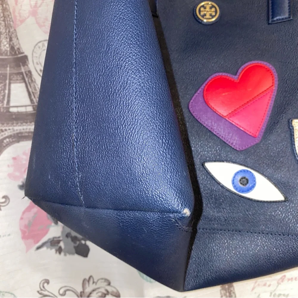 💞Vtg Tory Burch I Love You Tote 💞 - Picture 4 of 11